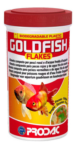 Ração Prodac Goldfish Flakes 6g - Especial Para Kinguios