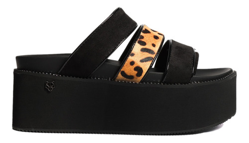 Sandalia Plataforma Animal Print 15662