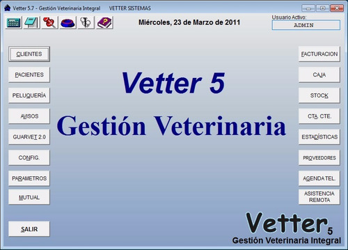 Imagen 3 de 3 de Vetter 5 - Software De Gestión Veterinaria Y Pets Shop