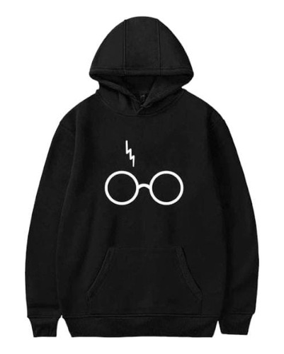 Buzo Logo Gafas Harry Potter Hoddie Saga De Television