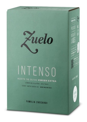 Imagen 2 de 4 de Pack 2u Aceite Zuelo Intenso Oliva Extra Virgen 2l + Envio