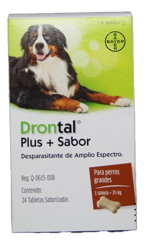 Drontal Plus Flavor 35 Kg Caja 24 Tab