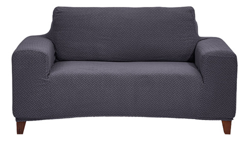 Protector Cubre Sala Sillón 2 Plazas Concord Gris Fuerte Liso
