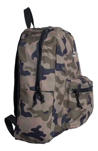 Mochila Topper Heritage Ii Unisex Moda Camuflado Verde Env o gratis