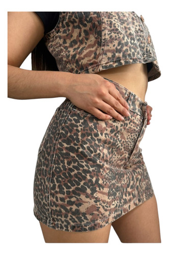 Mini Animal Print Las Locas Brown