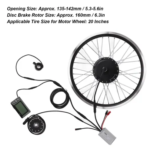 Kit De Conversión De Bicicleta Eléctrica Con Rueda Trasera D