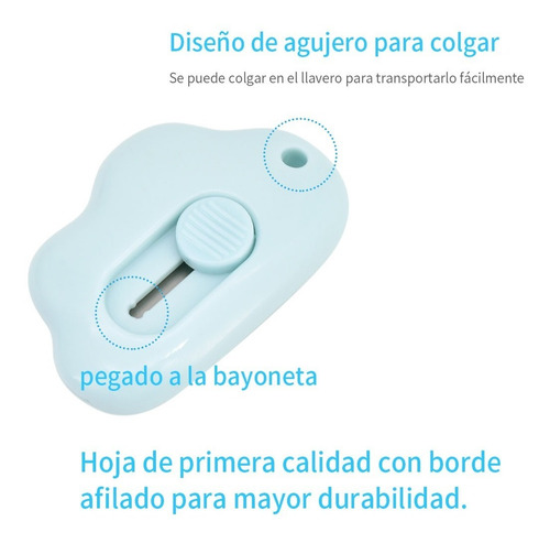 Imagen 4 de 10 de Mini Corta Cartón Cuchillo Cartonero Portátil Forma De Nube