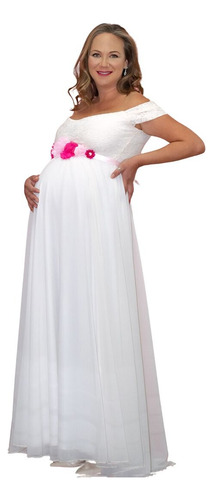 Vestido Largo De Embarazada Para Boda Gala Baby Shower E061