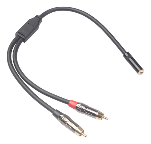 Cable Adaptador De Audio Hembra A 2 Machos De 3,5 Mm 0.