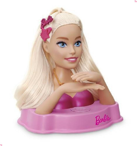 Boneca Barbie Busto Styling Head Maquiar Fala 12 Frase Pupee