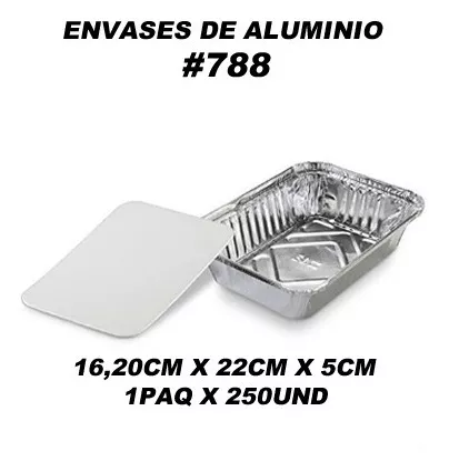 Bandeja Aluminio Rectangular Grande (1 ud) –