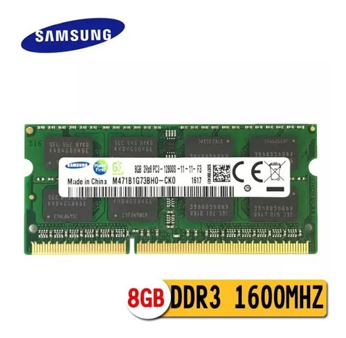 Memória Notebook Samsung 8gb Ddr3 Pc3 2rx8 M471b1g73bho Cko