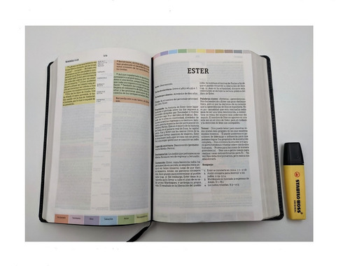 Imagen 6 de 10 de Biblia Estudio Arcoiris Ntv Piel Fabricada Negro