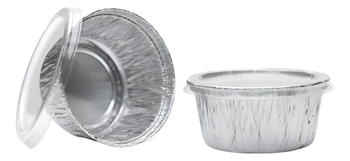 Molde Para Mini Flan Con Tapa/ Muffin Individual 10 Juegos