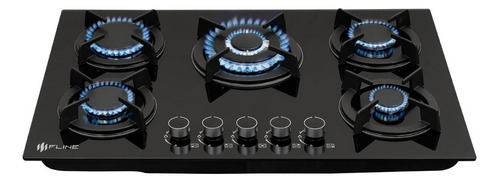 Parrilla a gas Fline Oslo 5 negra 120V