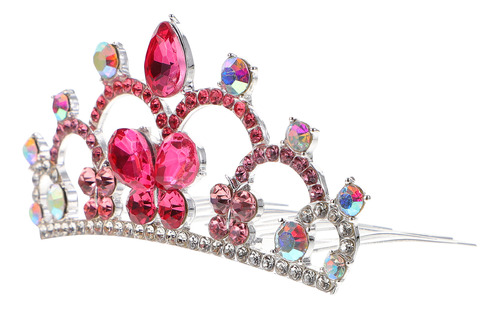 Mini Crown Peine Con Forma De Corona De Cristal Para Niña