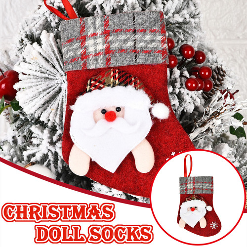 Calcetines Decorativos Navideños, Bolsas De Regalo, Calcetin