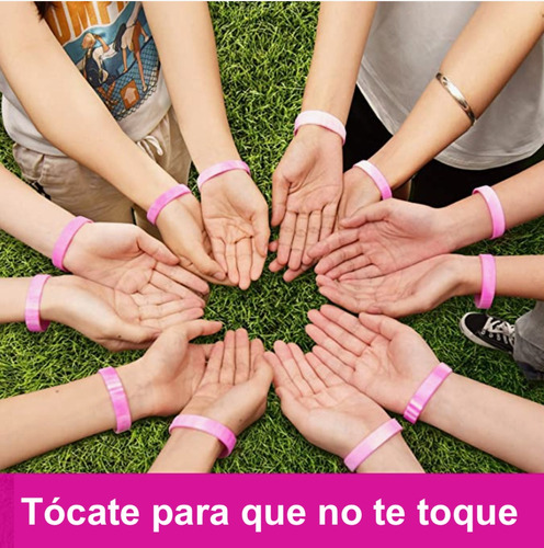 50 Pulseras Lazo Rosa Lucha Contra El Cancer De Mama