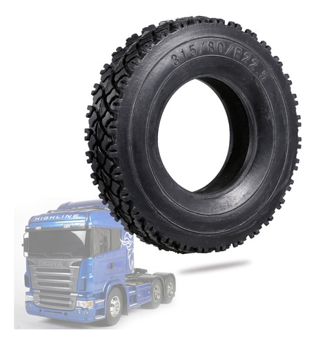 H) Pneus De Borracha Sponge Trucks Tractor 1:14 Tamiya