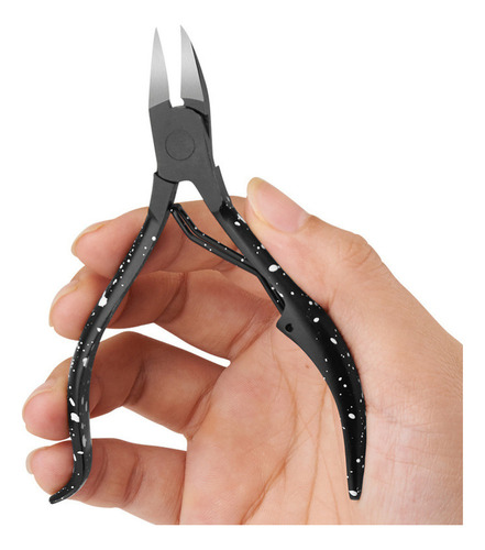 Pinza Negra Para Decoración De Uñas Encarnadas Para Cutícula