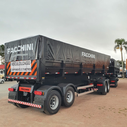 Imagem 4 de 19 de Carreta Rodotrem Caçamba Basculante Facchini 35+35m³ 2022