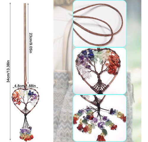 Accesorios Colgantes De Espejo Árbol De La Vida 7 Chakras