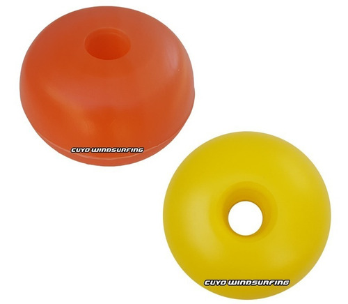 Imagen 1 de 5 de Boya Plástica X 12 Red De Pesca Fondeo Andarivel 90 Mm Nrn