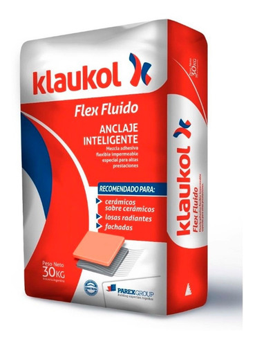 Imagen 1 de 3 de Klaukol Flex Combo X10 Losa Radiante Y Piso Sobre Piso