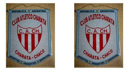 Banderin Mediano 27cm Club Atletico Charata Chaco