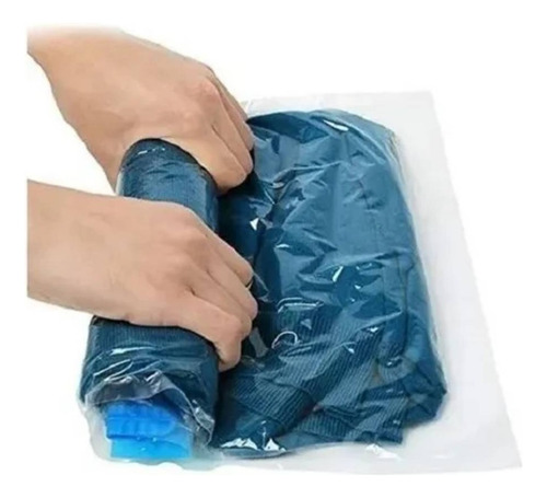 Pack X2 Bolsas Al Vacio Comprimido Bolsa Guardar Ropa 80x130cm Marin Bolsa Al Vacio Para Viaje Salva Espacio Armario Viaje Reutilizable