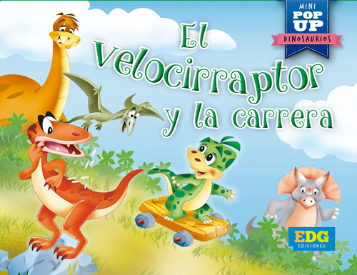 El Velocirraptor Y La Carrera - Mini Pop Up Dinosaurios