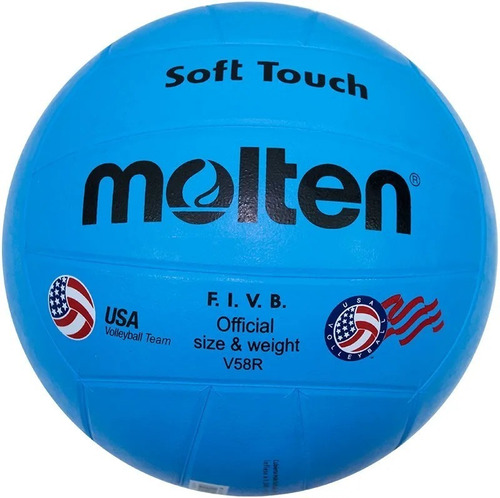 Balon Voleibol Volleyball Molten V58r Hule Azul #5