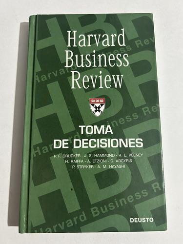 Libro Toma De Decisiones - Harvard - Excelente Estado