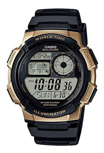 Casio Mens 10 Year Battery Quartz Stainless