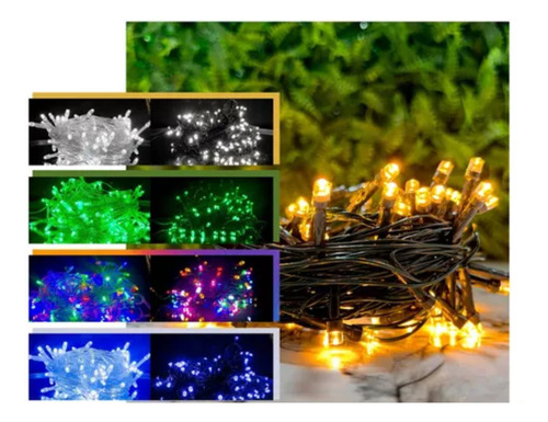 Pisca Pisca Luz Led 100 Lampadas 8 Funções Natal 9 Metros