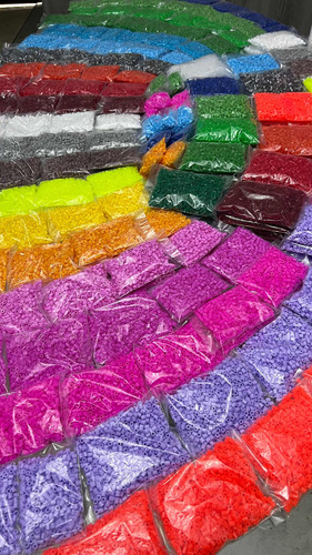 10,000 Cuentitas Beads 10 Bolsas Colores A Diámetro 5 Mm Largo 5