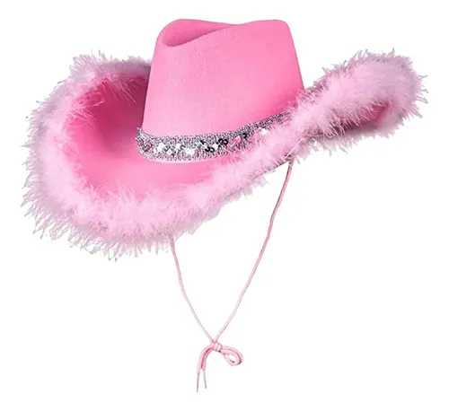 Sombrero De, Sombrero De Vaquero Rosa Ligero For Mujeres