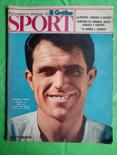 El Grafico Sport 2 Septiembre 1964 Ermindo Onega Seleccion