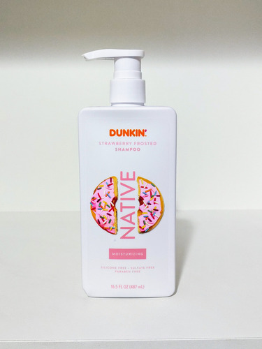 Native Dunkin Shampoo Hidratante Strawberry Frosted 487ml