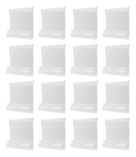 100 Soportes De Etiquetas De Plástico Transparente Para Esta