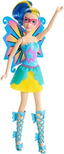 Barbie En Princesa Poder Mariposa Muñeca Azul- Envío Gratis