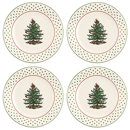 Platos De Postre De Colección Spode Christmas Tree, Ju...