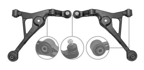 Jgo 2 Horquilla Suspension Inferior Izq Der Stratus 2.0 2002