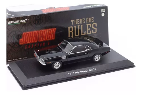 Plymouth 'Cuda John Wick: Chapter 4 (2023) Greenlight 1/18