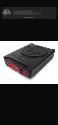 Subwoofer Plano Amplificado Db Drive Wdx-as10 Wdx Series 10 Negro (Usado)