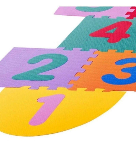 Imagem 5 de 7 de Tapete Amarelinha Infantil Eva 14 Peças Nig Brinquedos 830