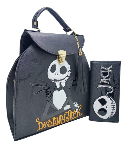 Jack Bolsa Con Cartera.bolsa 3 En 1 Jack Skellington 