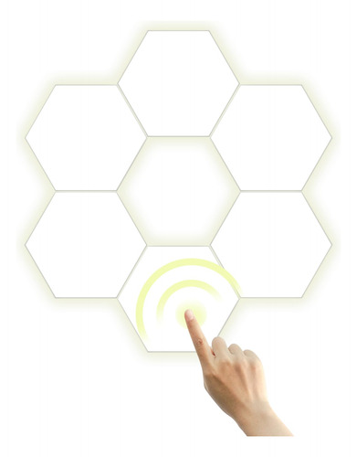 Luces Rgb Hexagonales Con Sensor Táctil Inteligente, 6 Unida