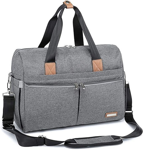 Ruvalino Bolso De Pañales Para Bebe Gris