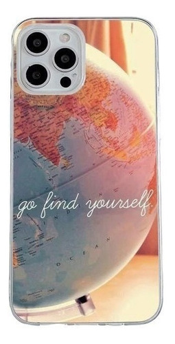 Funda Generica Para iPhone Silicona Viaje Mundo Mapa Travel